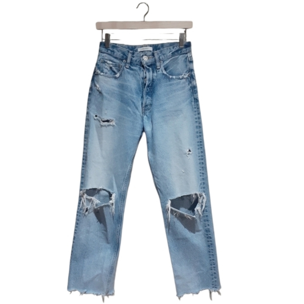 Moussy Vintage Straight Leg Jeans Mid-Rise Japan Made Size 26